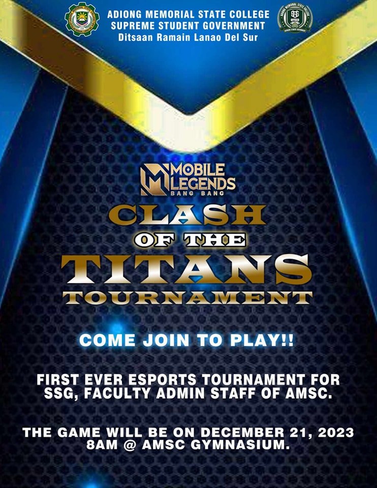 First-ever e-sports tournament for admin, staff, SSG officers and faculty members of AMSC